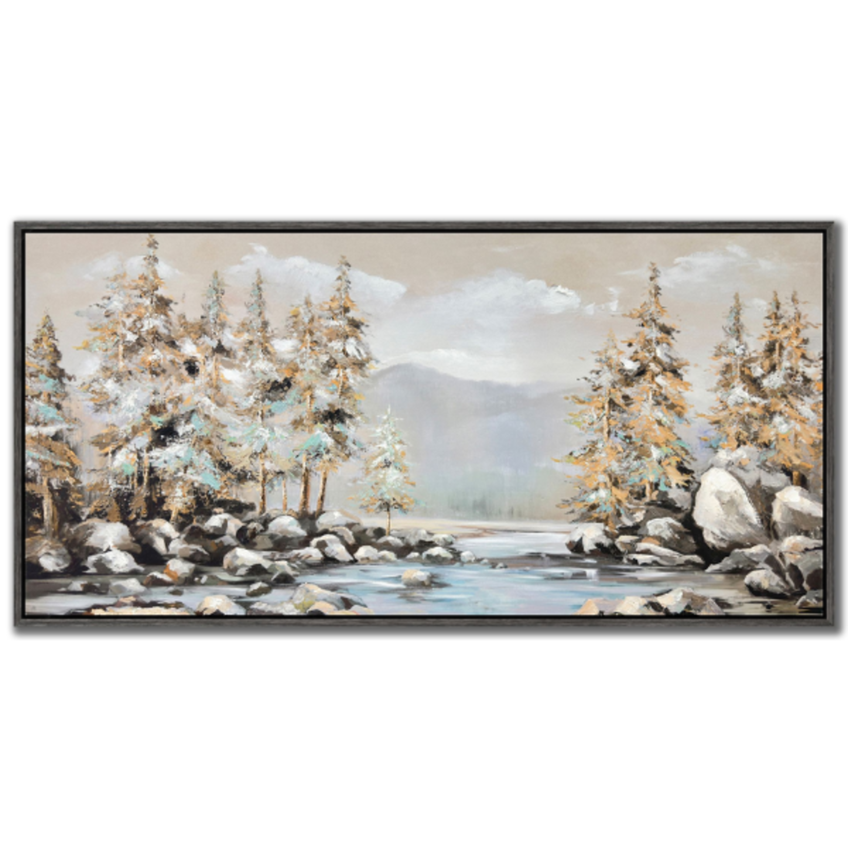 Tranquil Pines Print 28" x 56"