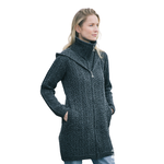 West End Knitwear Bundoran Hooded Double Coat