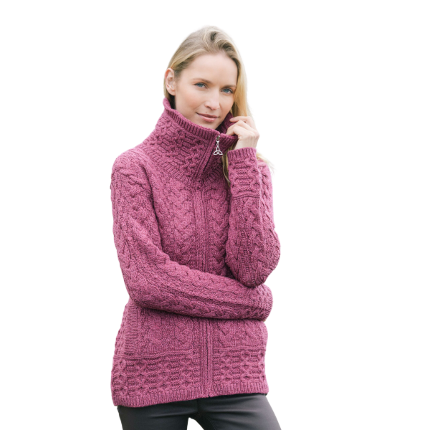 West End Knitwear - Louisburgh Double Collar Cardigan