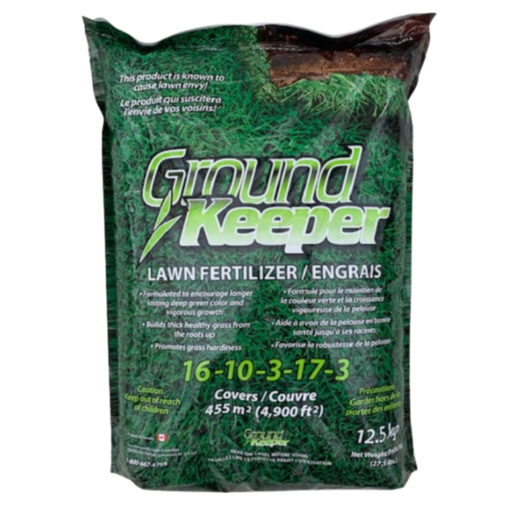 Ground Keeper - Lawn Fertilizer - 16-10-3-17-3 - 12.5kg