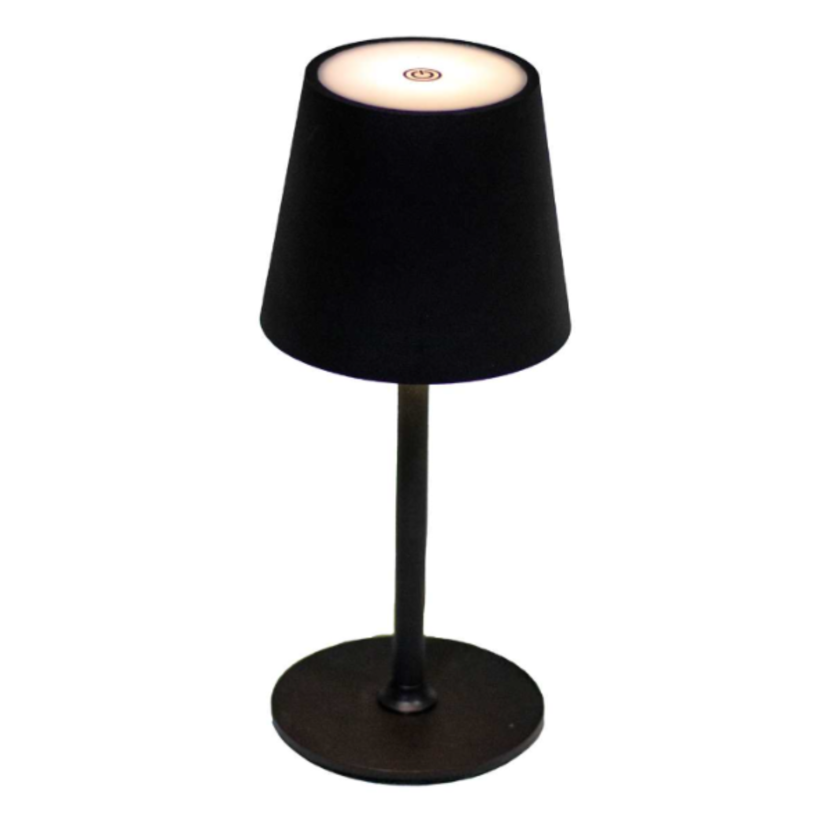 Splash Black Plastic Table Lamp