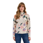 French Dressing Printed Funnel Neck Sweater