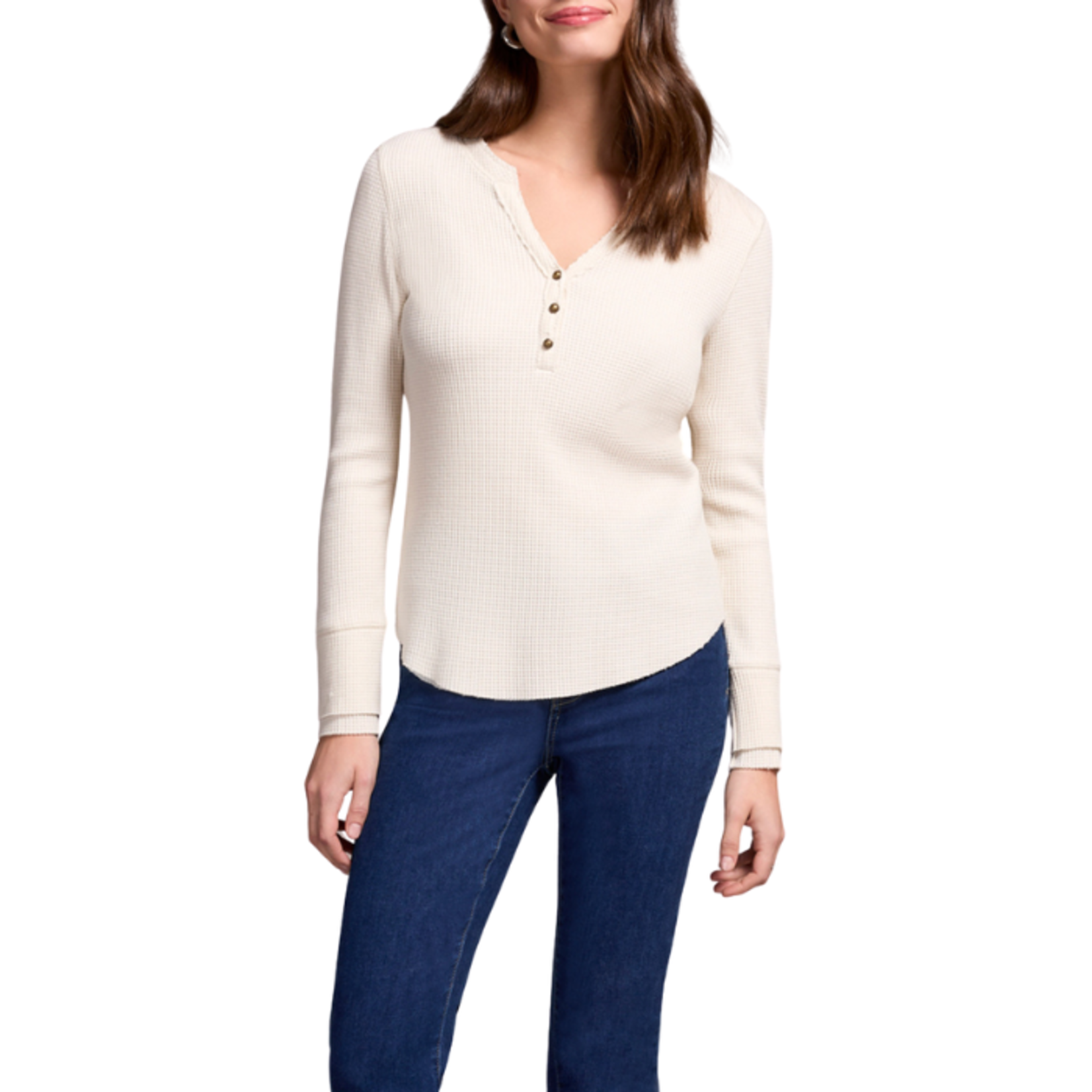 Tribal Tribal - Henley Top w/ Buttons