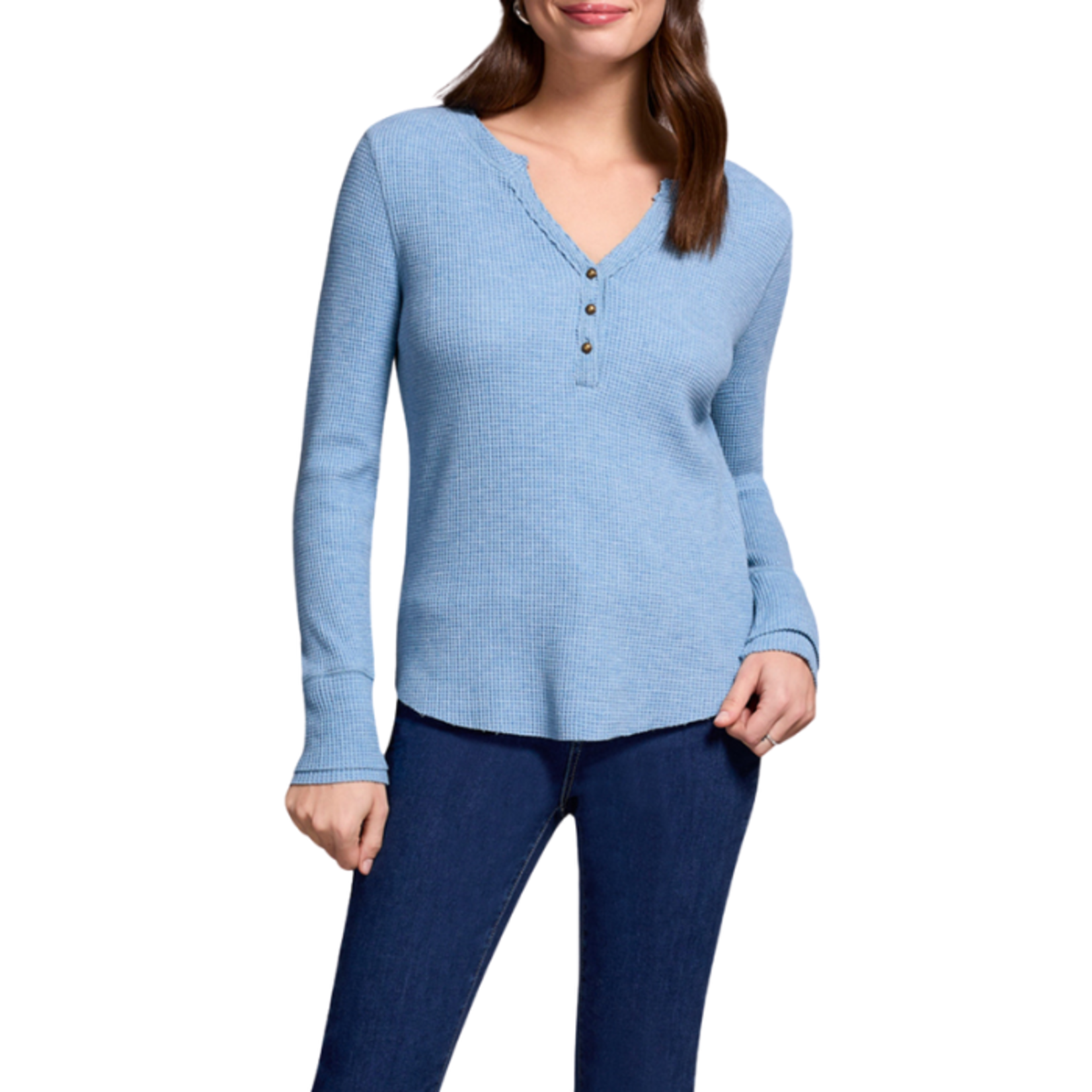 Tribal Tribal - Henley Top w/ Buttons