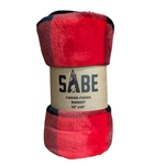 Sabe - Flannel Fleece 50" x 60" Plaid Red