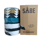 Sabe - Polar Fleece 60" x 80" Western Black