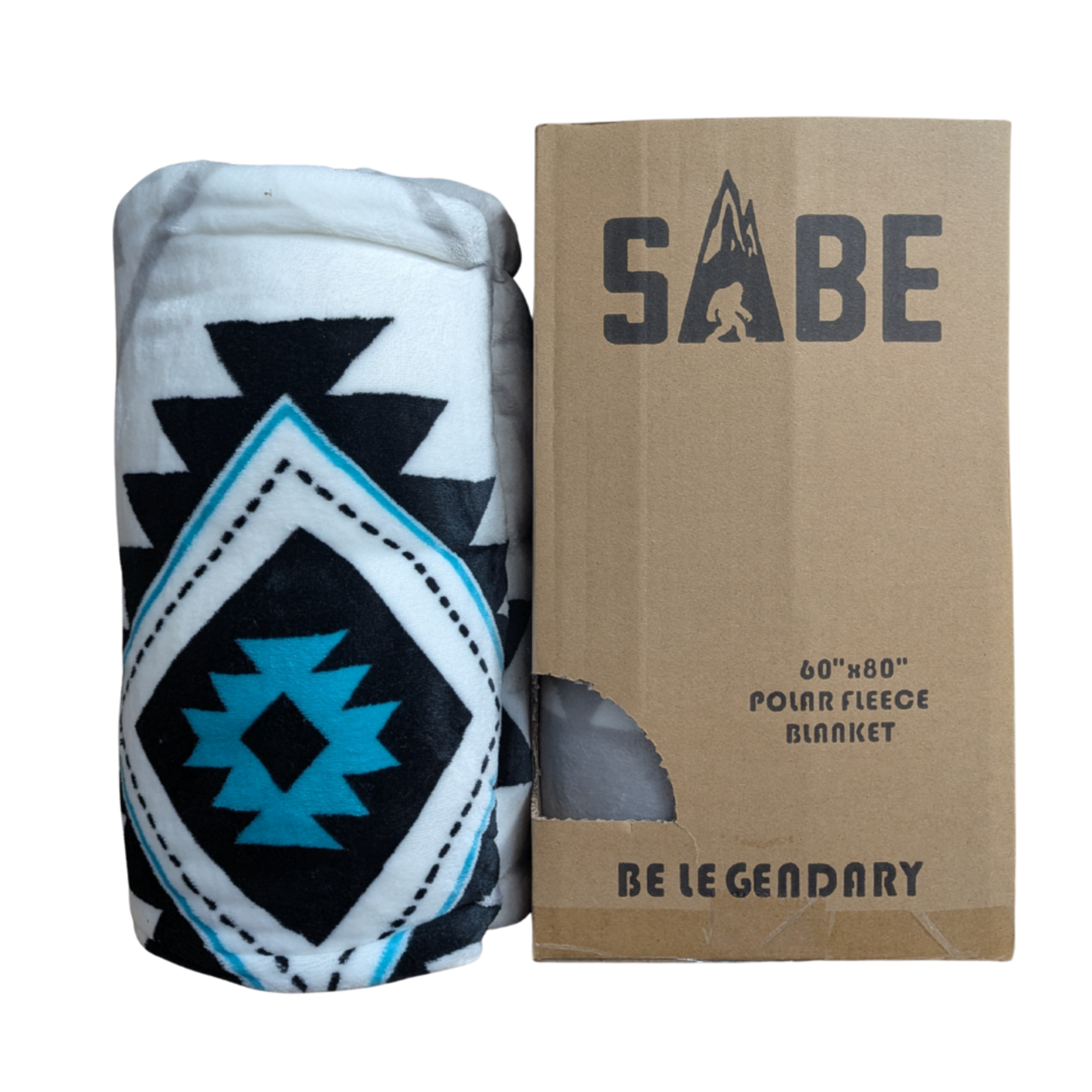 Sabe - Polar Fleece 60" x 80" Western White