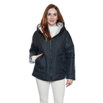 Papa Fashions Reversible Puffer Jacket w/ Hood