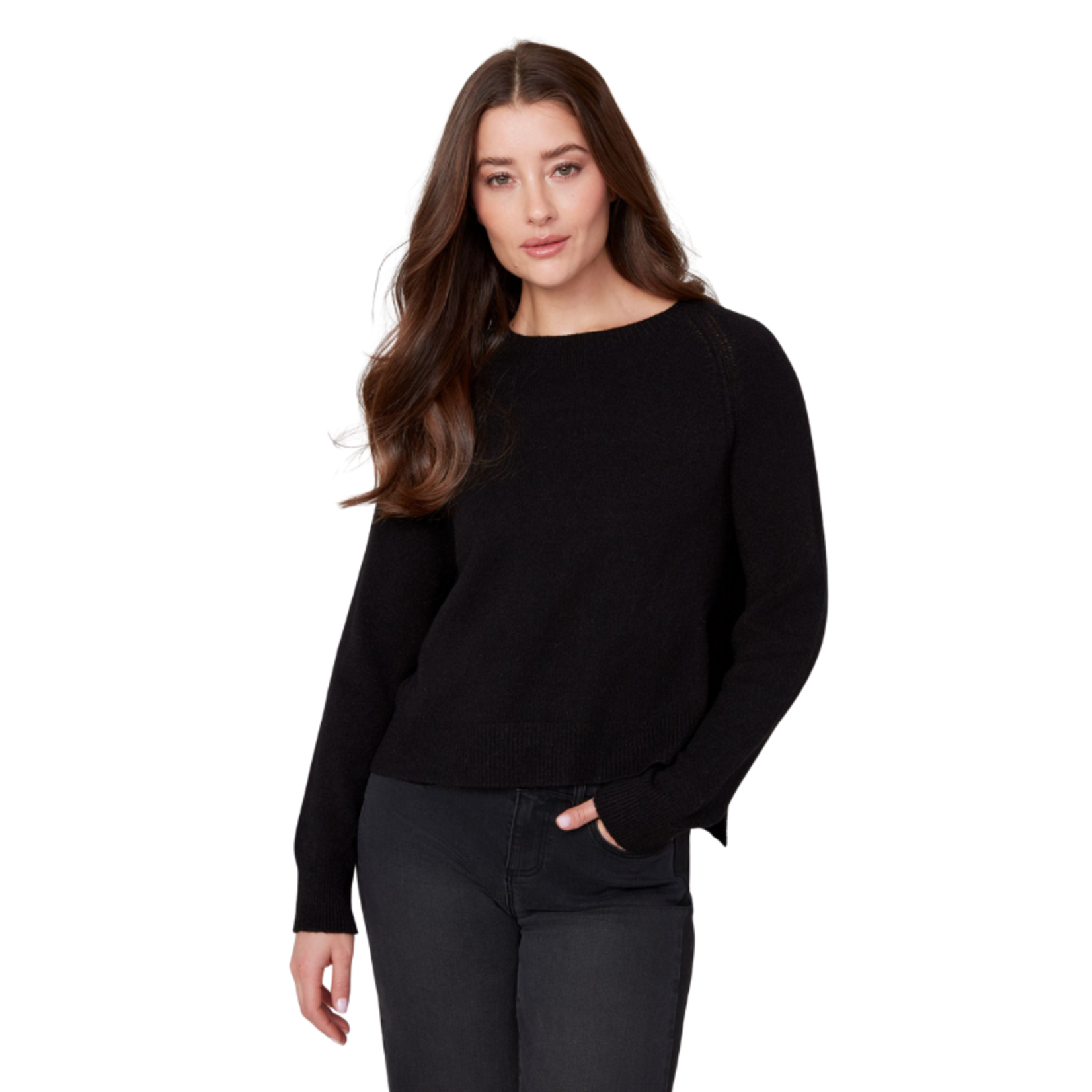 Renuar Renuar - Crew Neck Sweater w/ Subtle Stitch Detail