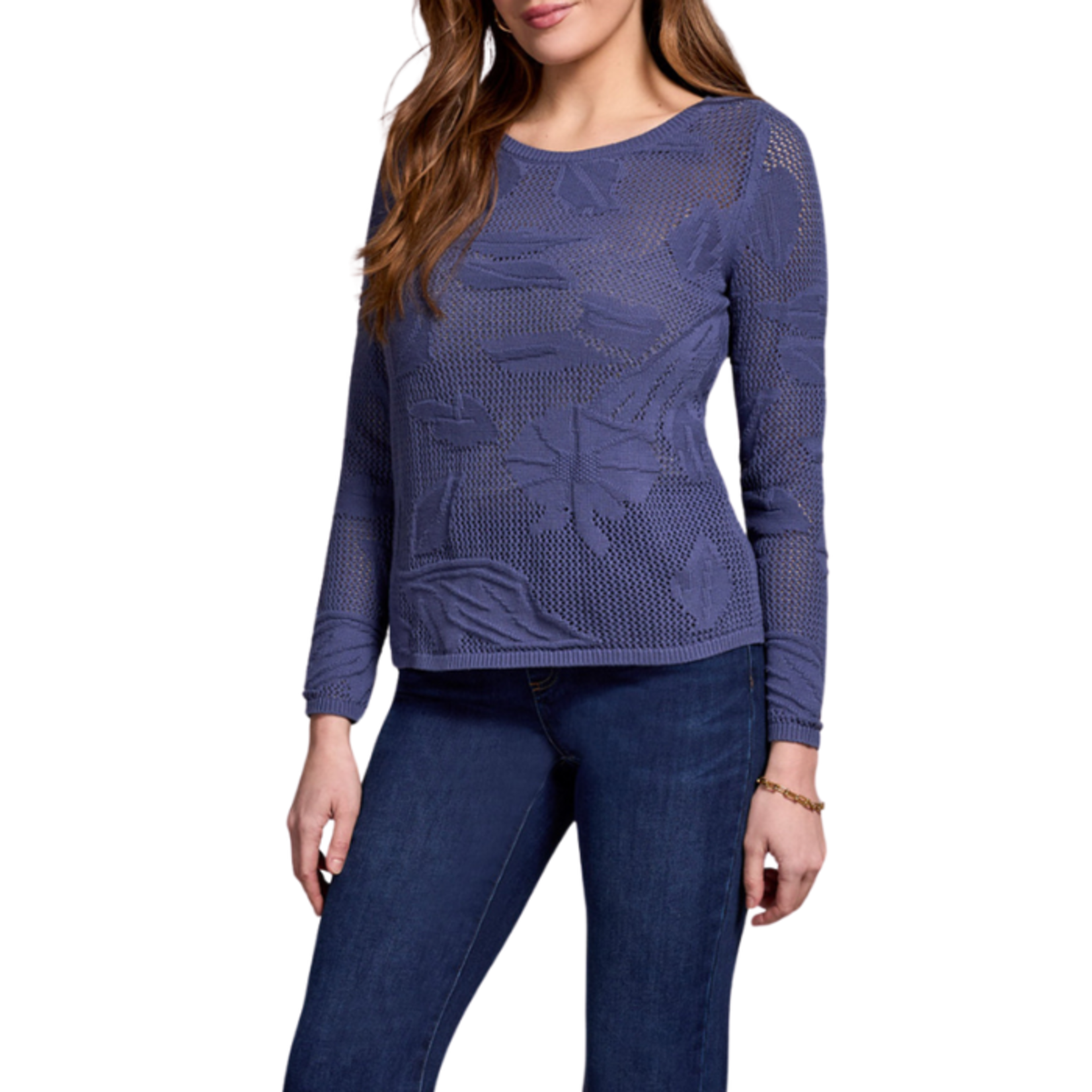 Tribal Tribal - Long Sleeve Boat Neck Sweater