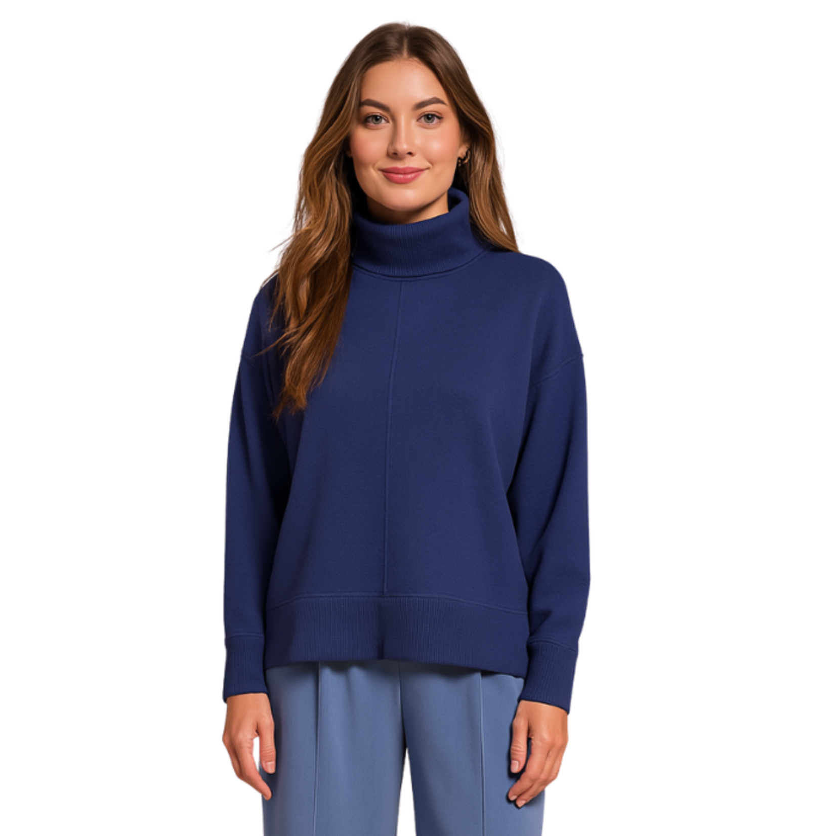 Tribal Tribal - Long Sleeve Funnel Neck Top