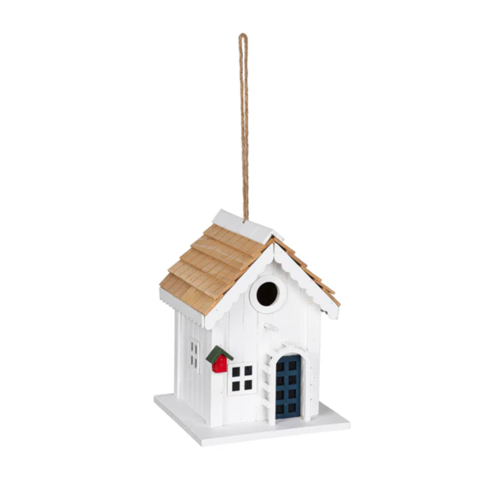 Wooden Solar Bird House, Nesting Hideaway
