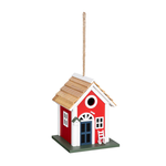 Wooden Solar Bird House, Country Cottage