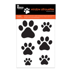 Pinebush Window Silhouettes - Paw Prints