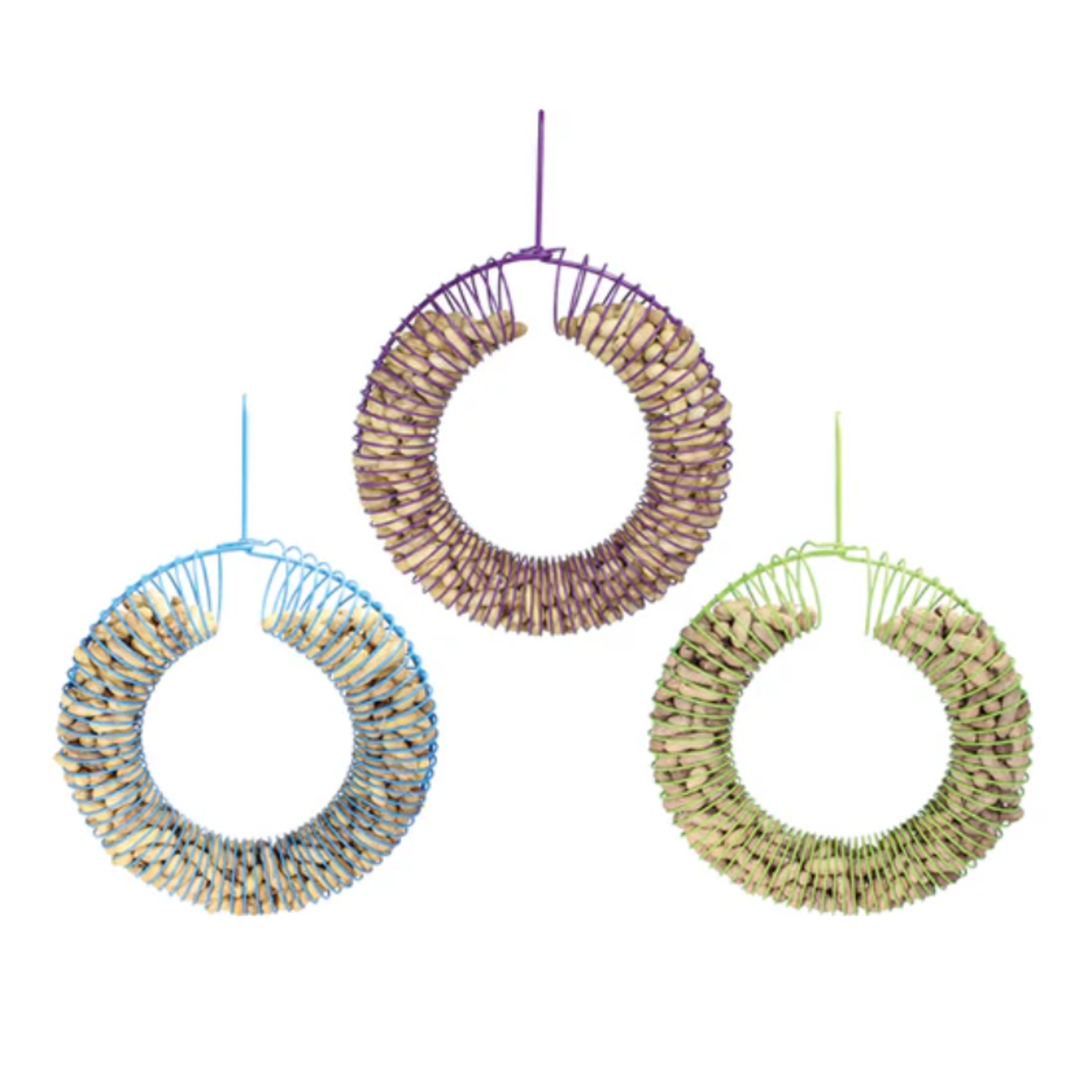 Pinebush Pinebush - Wreath Peanut Feeder - Assorted Colors