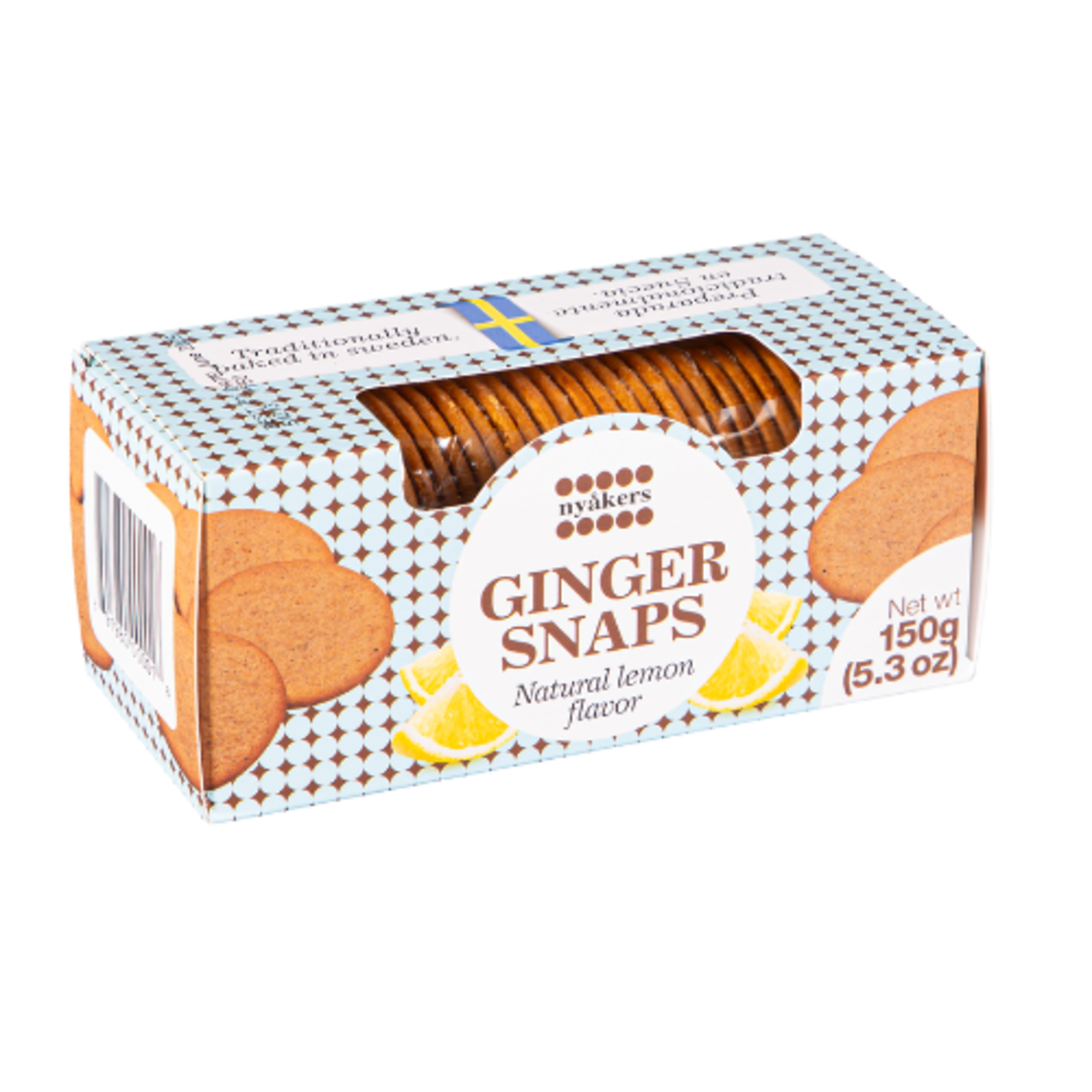 Nyakers - Lemon Gingersnap Cookies - 150g/5.3oz