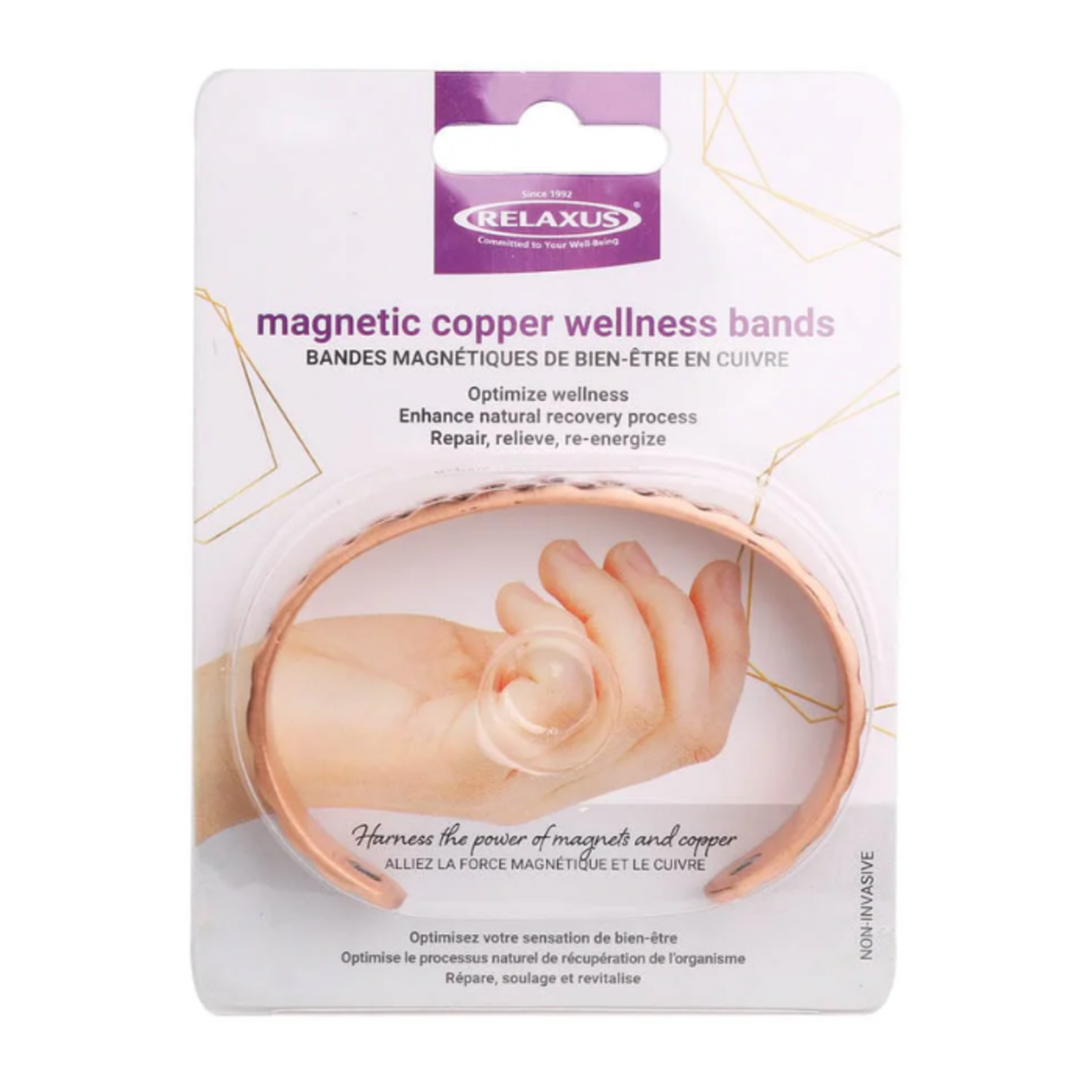 Relaxus Magnetic Copper Wellness Band - Copper Tile
