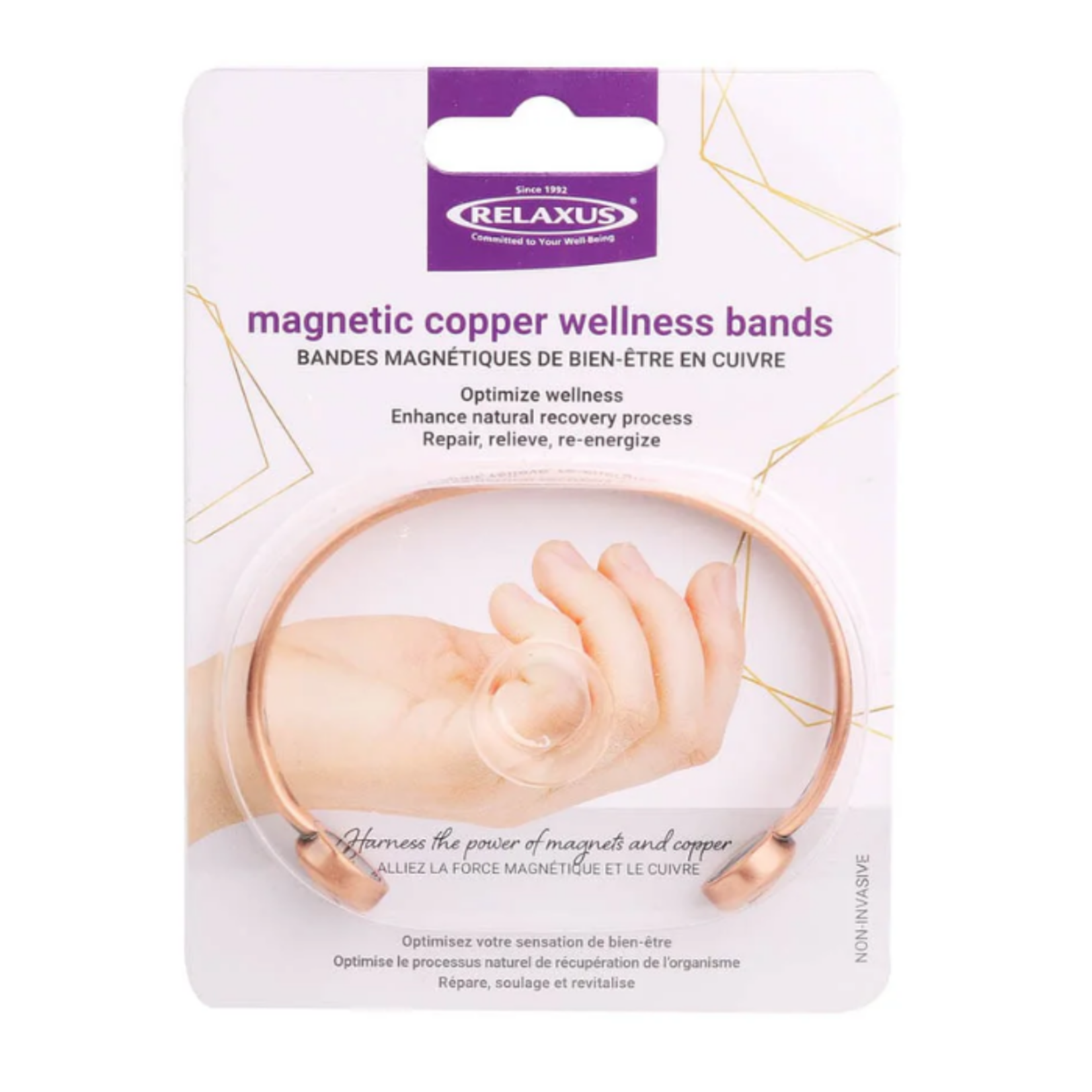 Relaxus Magnetic Copper Wellness Band - Classic