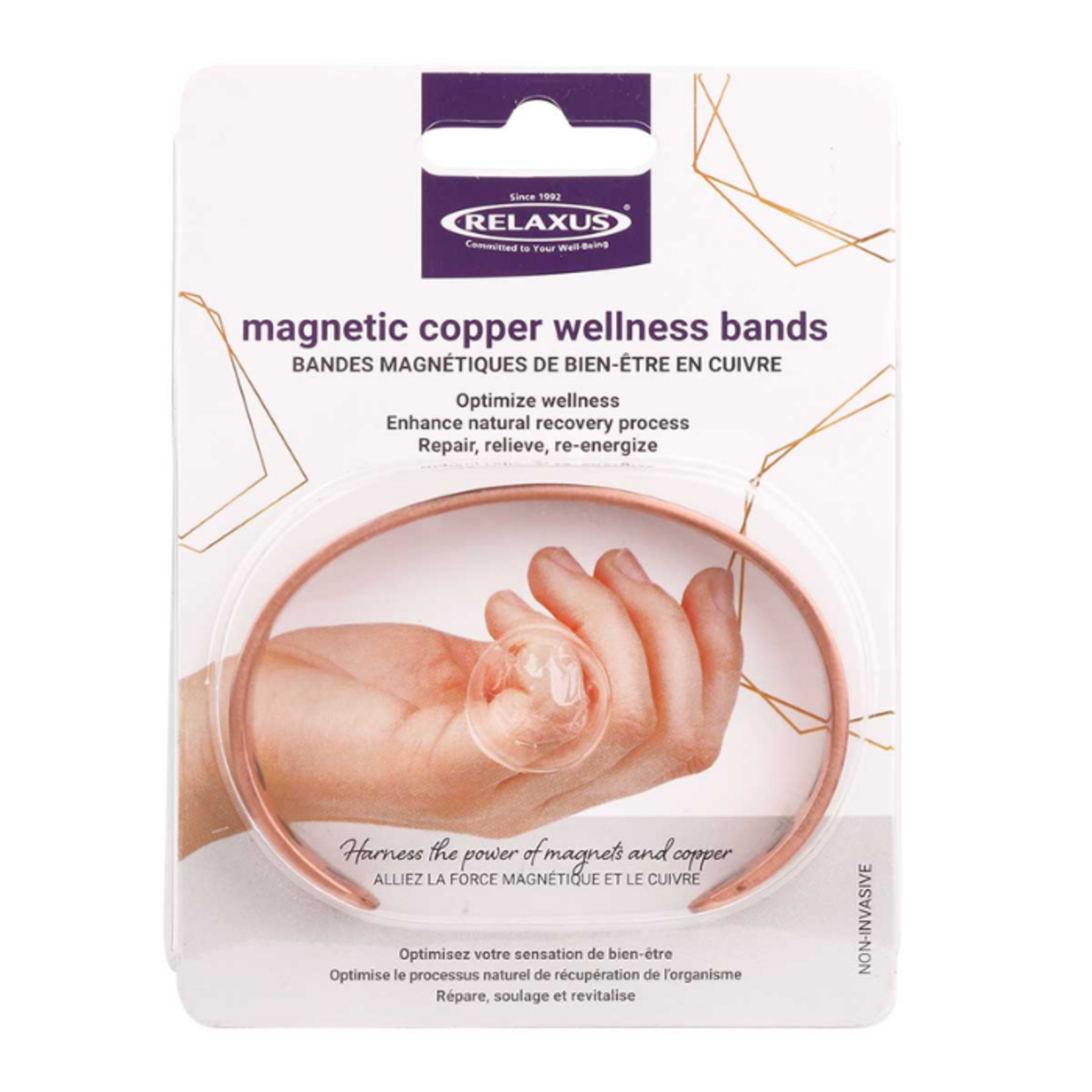 Relaxus Magnetic Copper Wellness Band - Aztex