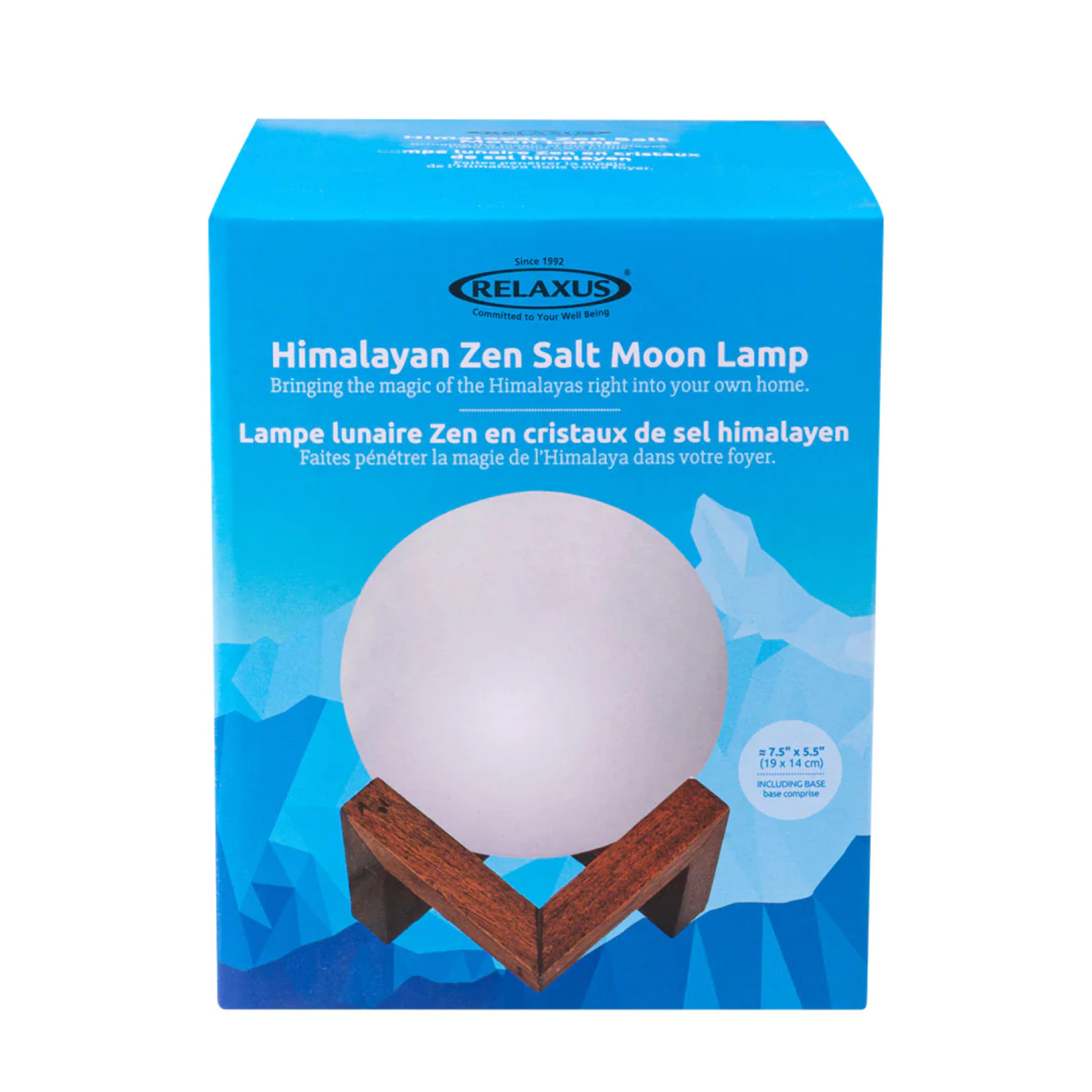 Relaxus Himalayan Zen Salt Moon Lamp