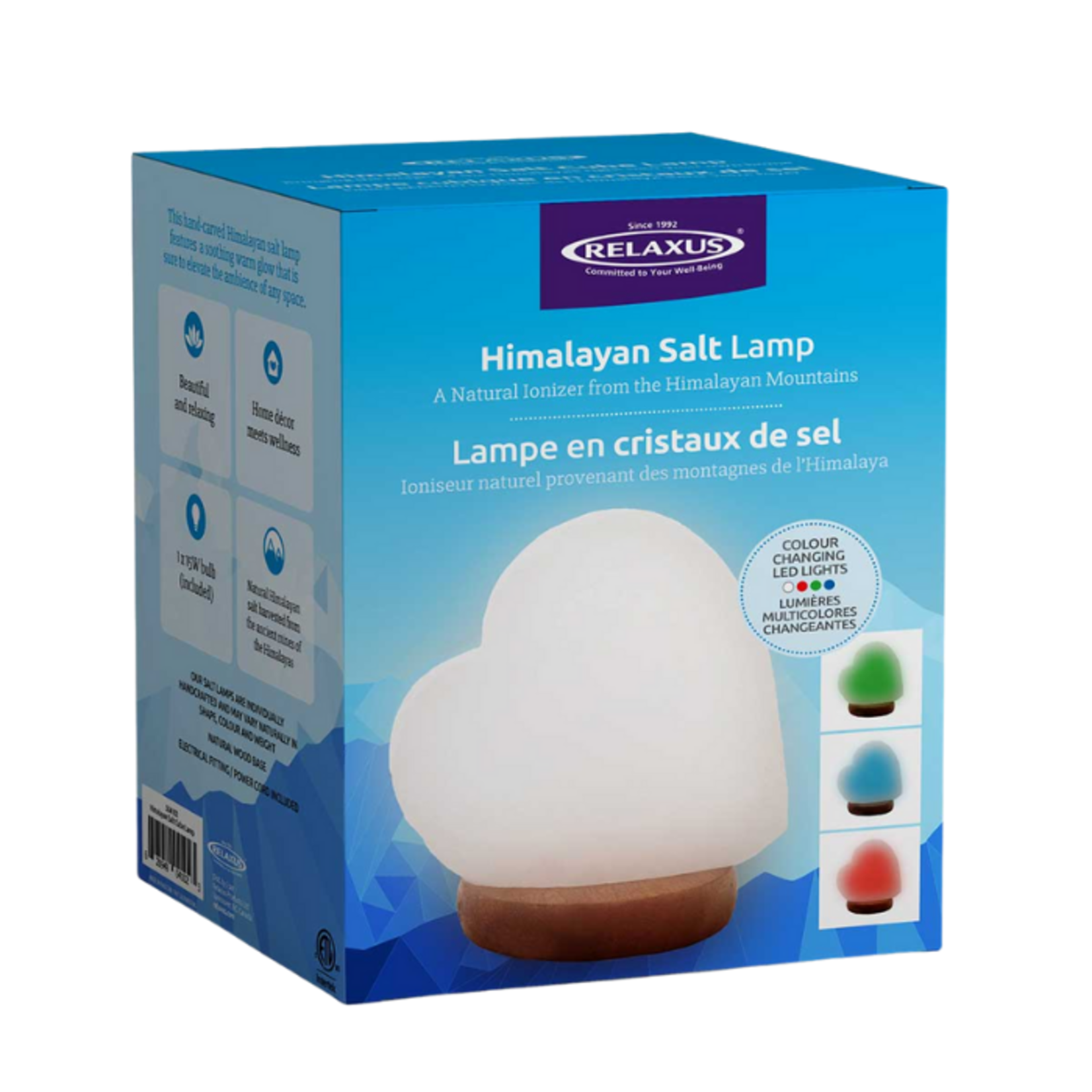 Relaxus Mini Colour Changing Heart Himalayan Salt Lamp