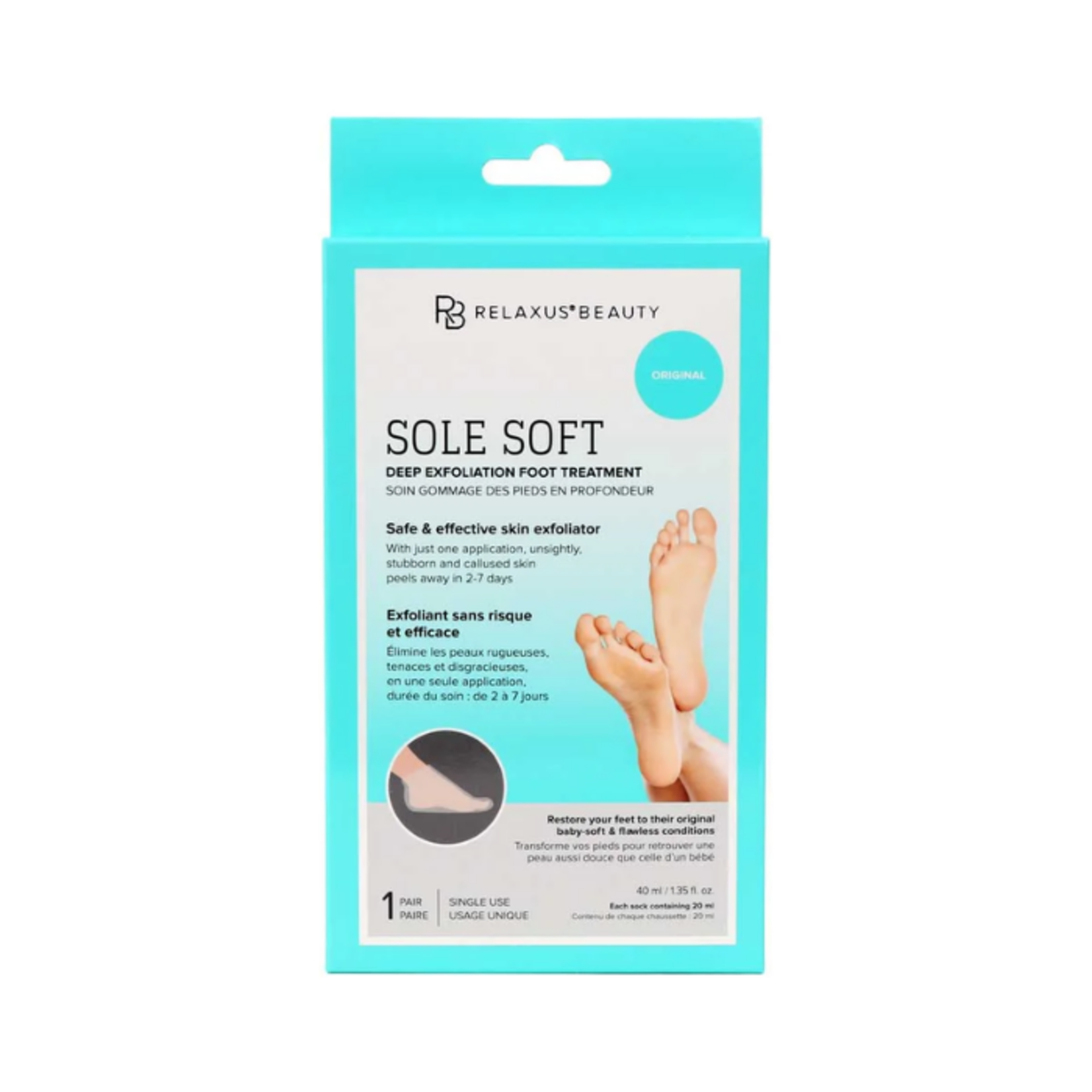 Relaxus Deep Exfoliating Sole Soft Foot Mask