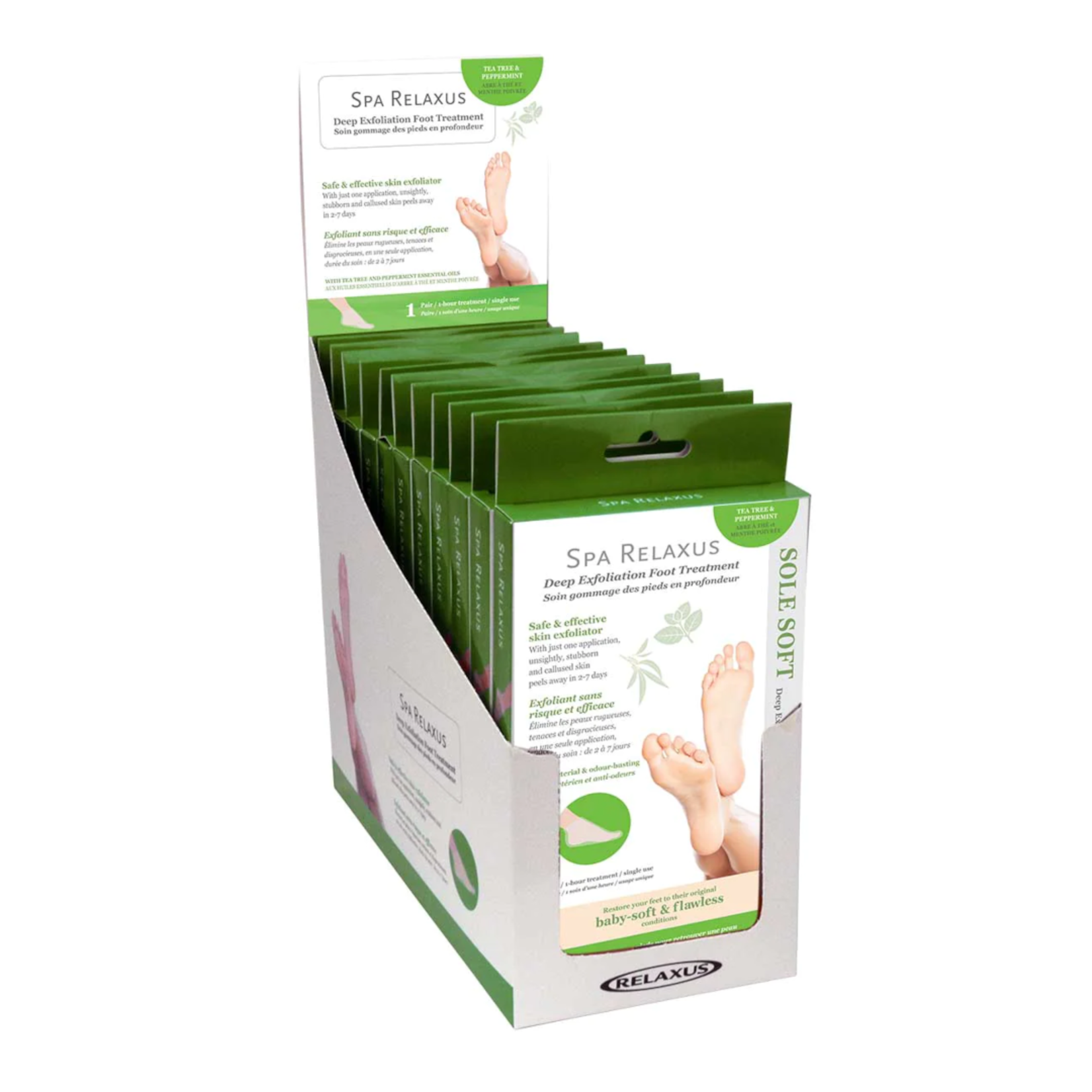 Relaxus Relaxus - Peppermint & Tea Tree Oil Deep Exfoliating Foot Mask