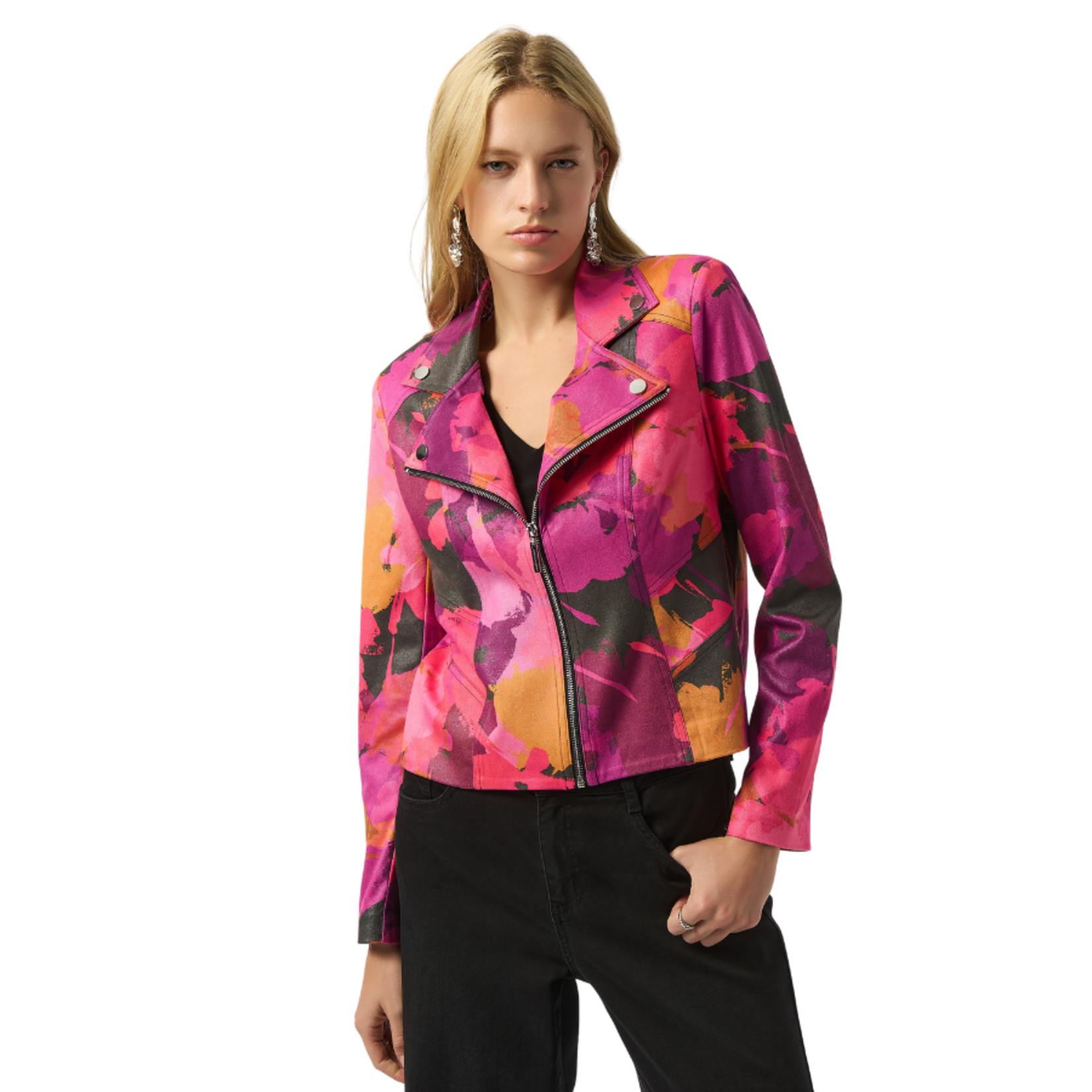 Joseph Ribkoff Joseph Ribkoff - Floral Moto Jacket