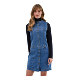 French Dressing Long Denim Vest/Dress