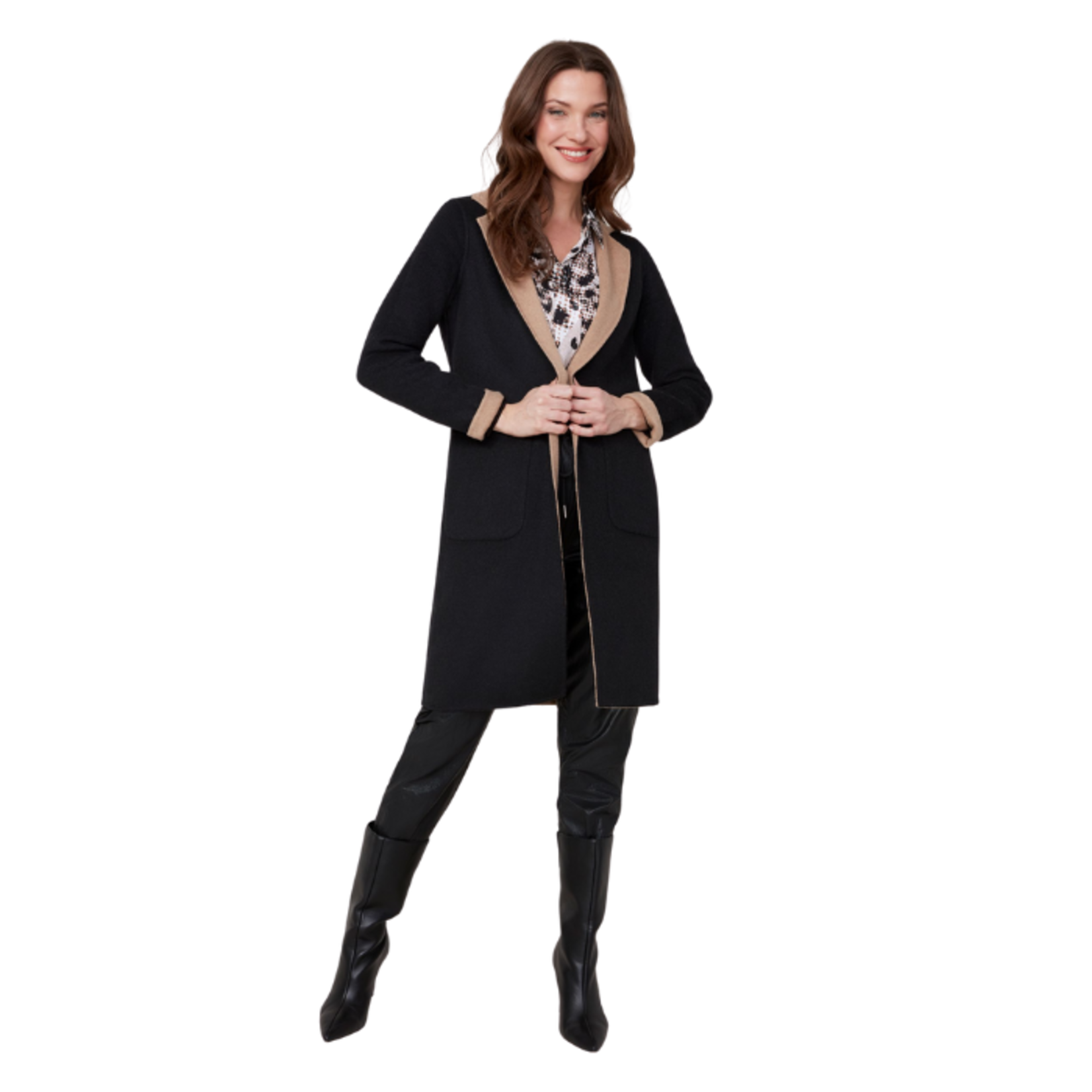 Renuar Renuar - Reversible Knee-Length Coat
