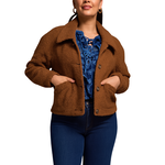 Tribal Button Front Boucle Jacket