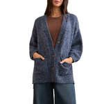 Tribal Oversize Puff Sleeve Sweater Cardigan