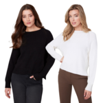 Renuar Crew Neck Sweater w/ Subtle Stitch Detail
