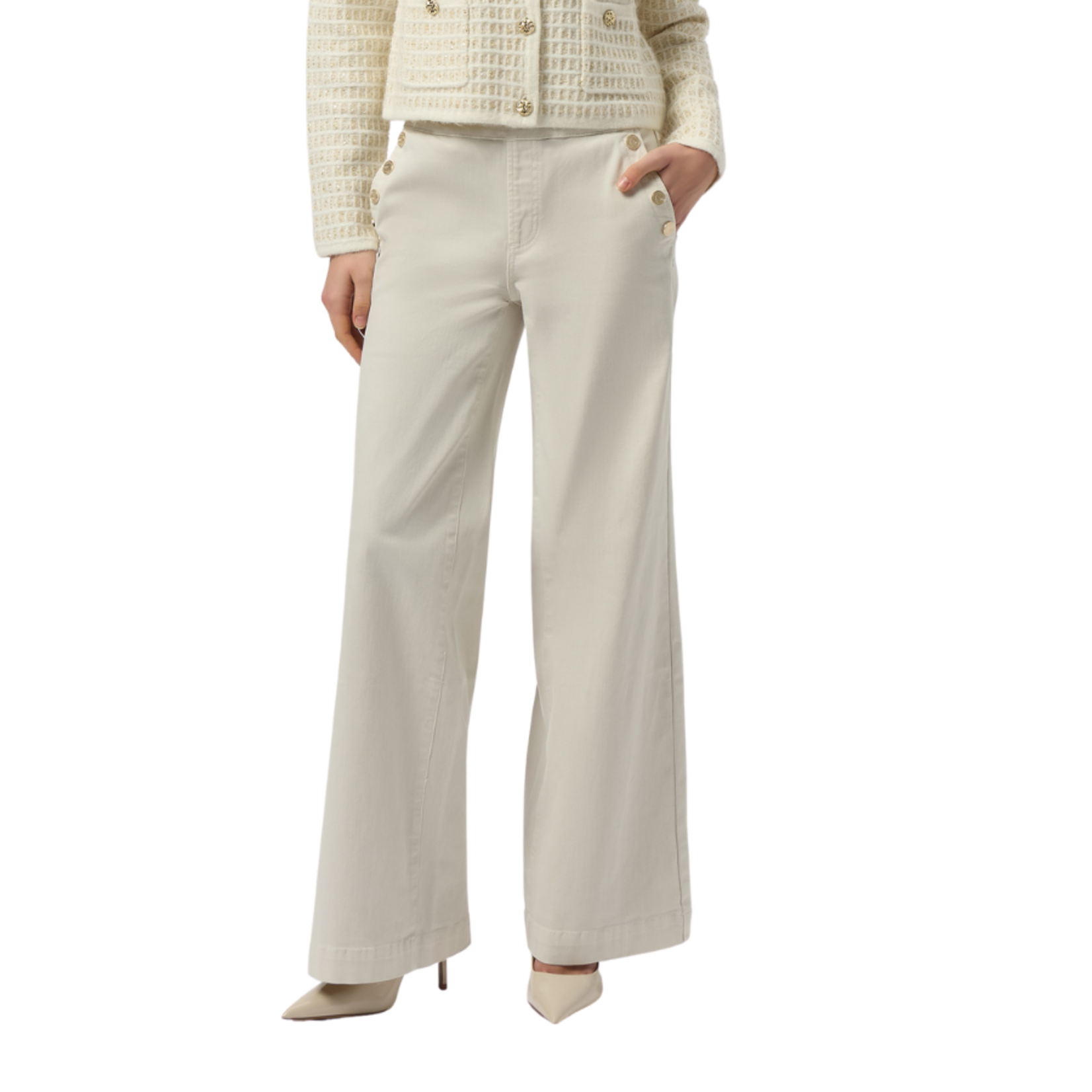 Joseph Ribkoff Joseph Ribkoff - Wide-Leg Mid-Rise Trousers