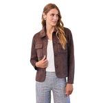 French Dressing Jeans Faux Suede Utility Jacket