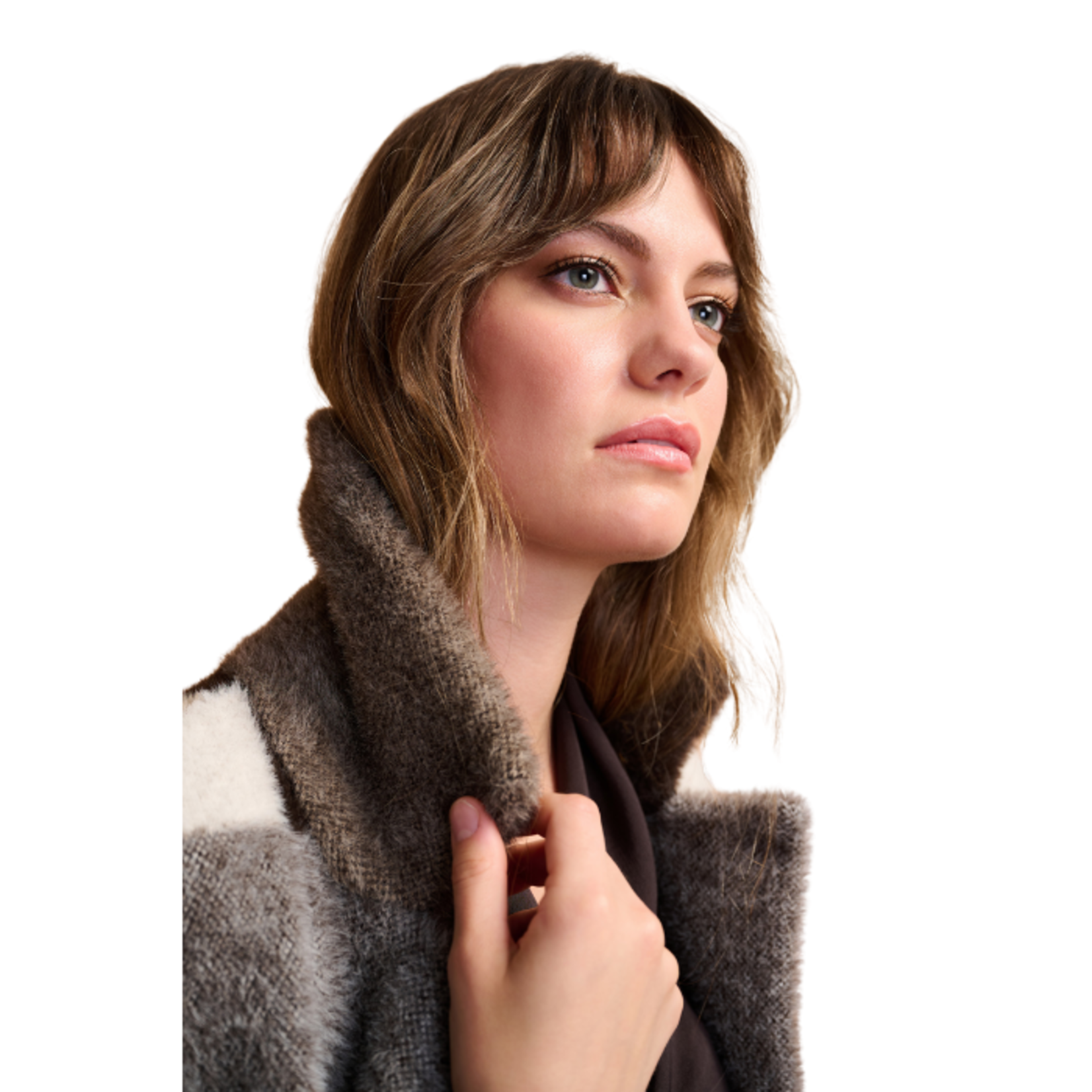 Joseph Ribkoff Joseph Ribkoff - Long Plaid Wool-Blend Coat