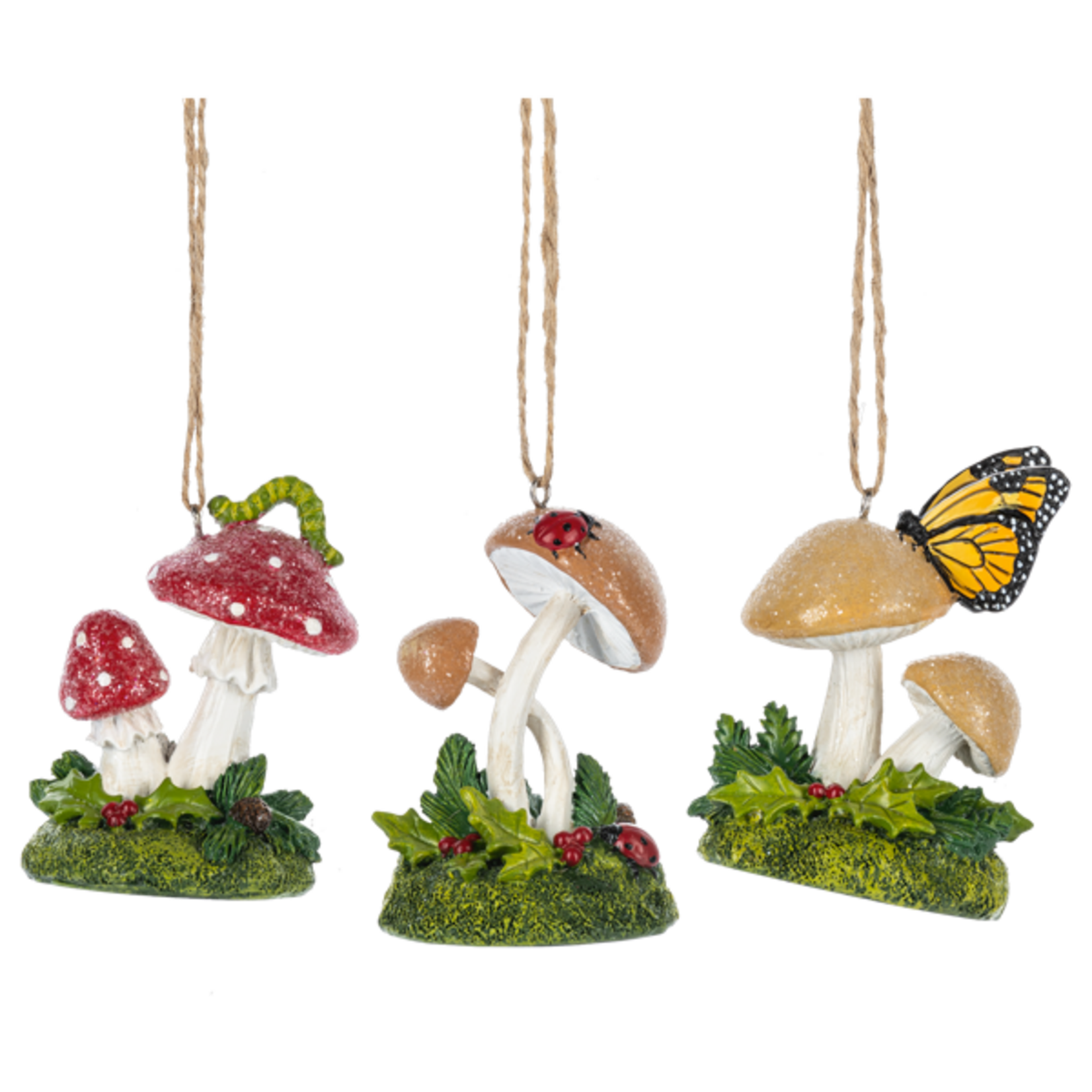 Ganz - Midwest - CBK Resin Mushroom Ornament - Asst