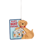 Ganz - Midwest - CBK Mans Best Friend Ornament