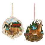 Ganz - Midwest - CBK Deer Ornament Buck Off/NoHunt Asst
