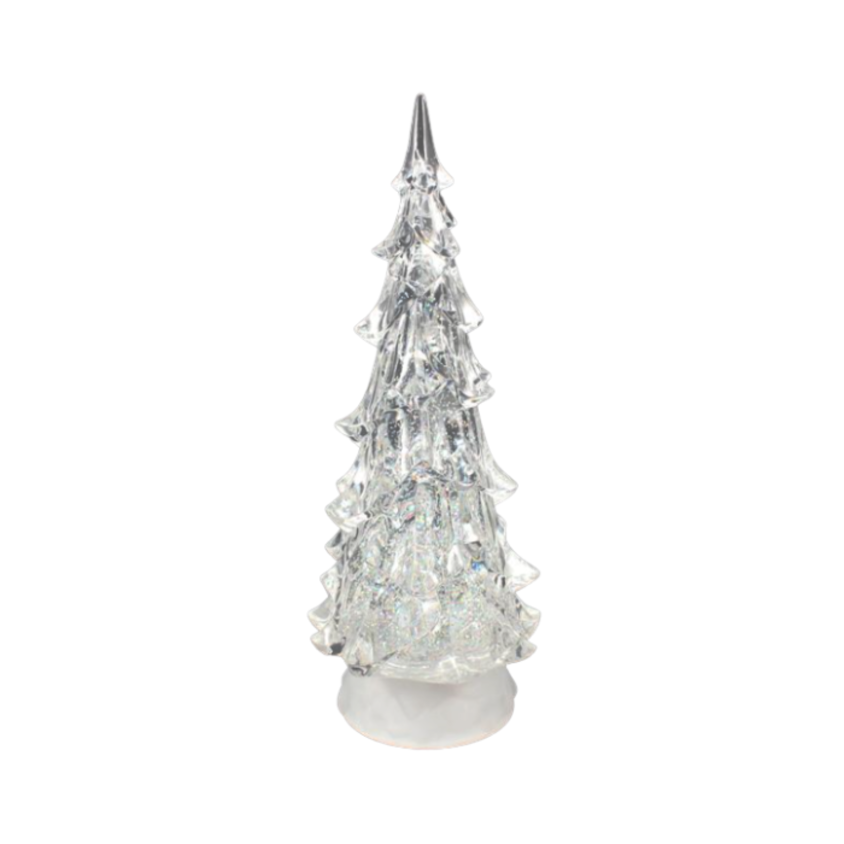 Splash Large White LED Swirling Glitter Christmas Tree