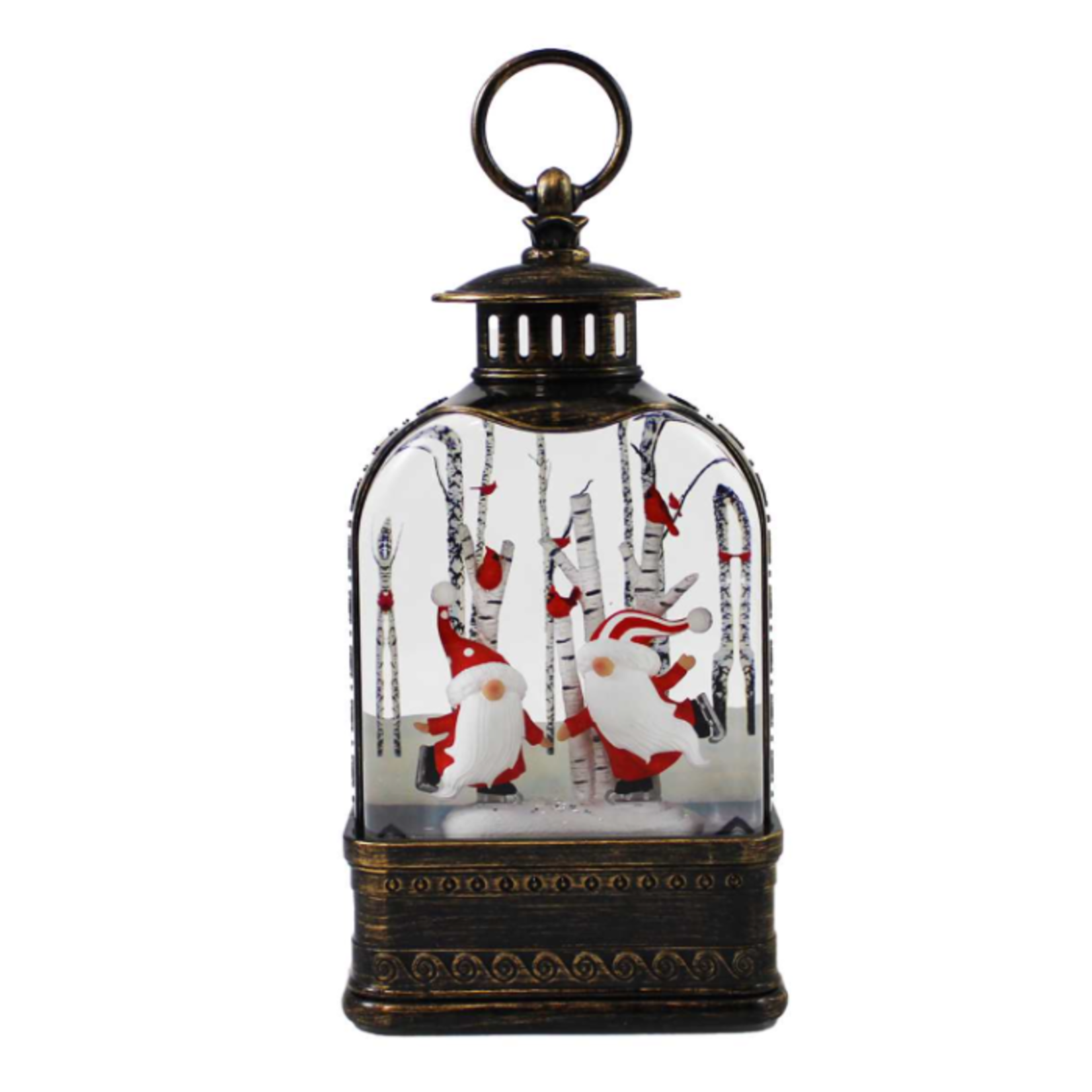 Splash LED Timer Spinning Lantern - Skating Gnomes