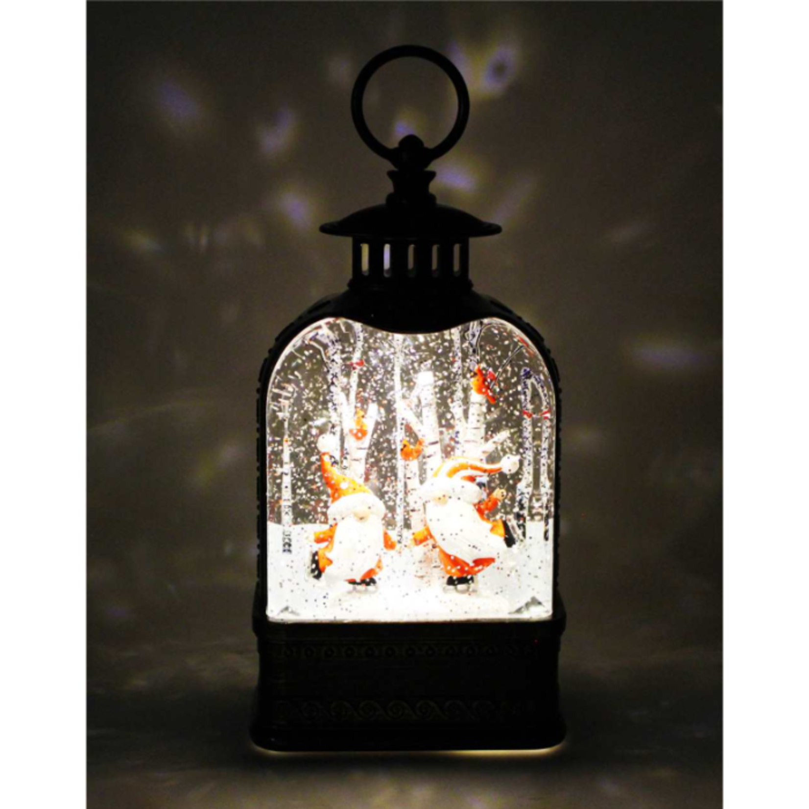 Splash LED Timer Spinning Lantern - Skating Gnomes
