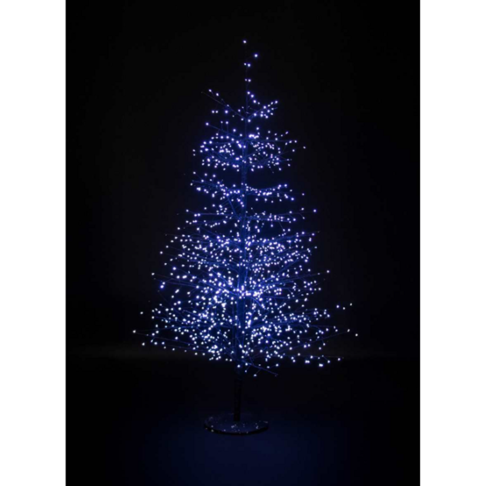 Splash 150cm 1440 Cool Lit LED Black Christmas Tree