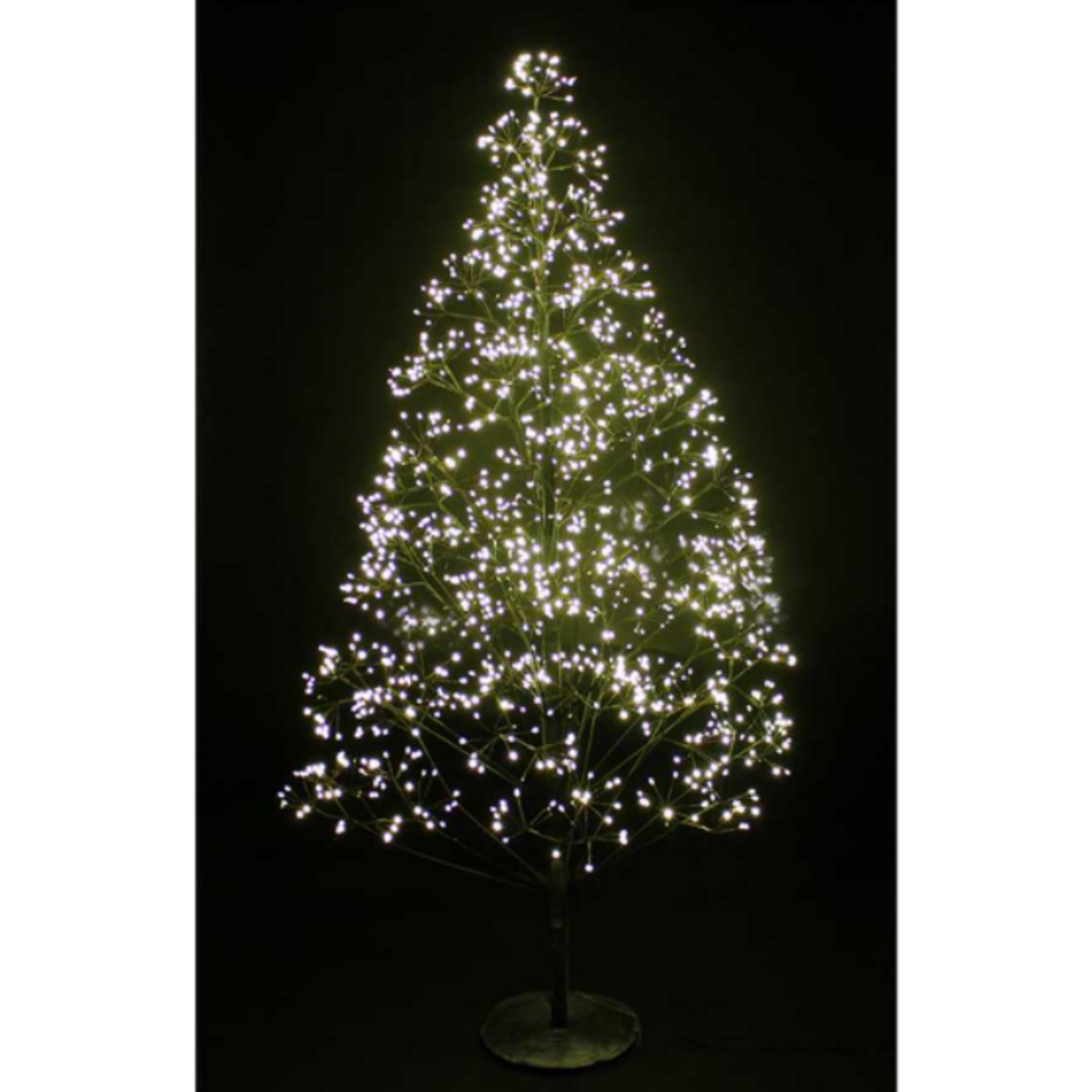 Splash 150cm 1500 Warm Dot LED Black Christmas Tree