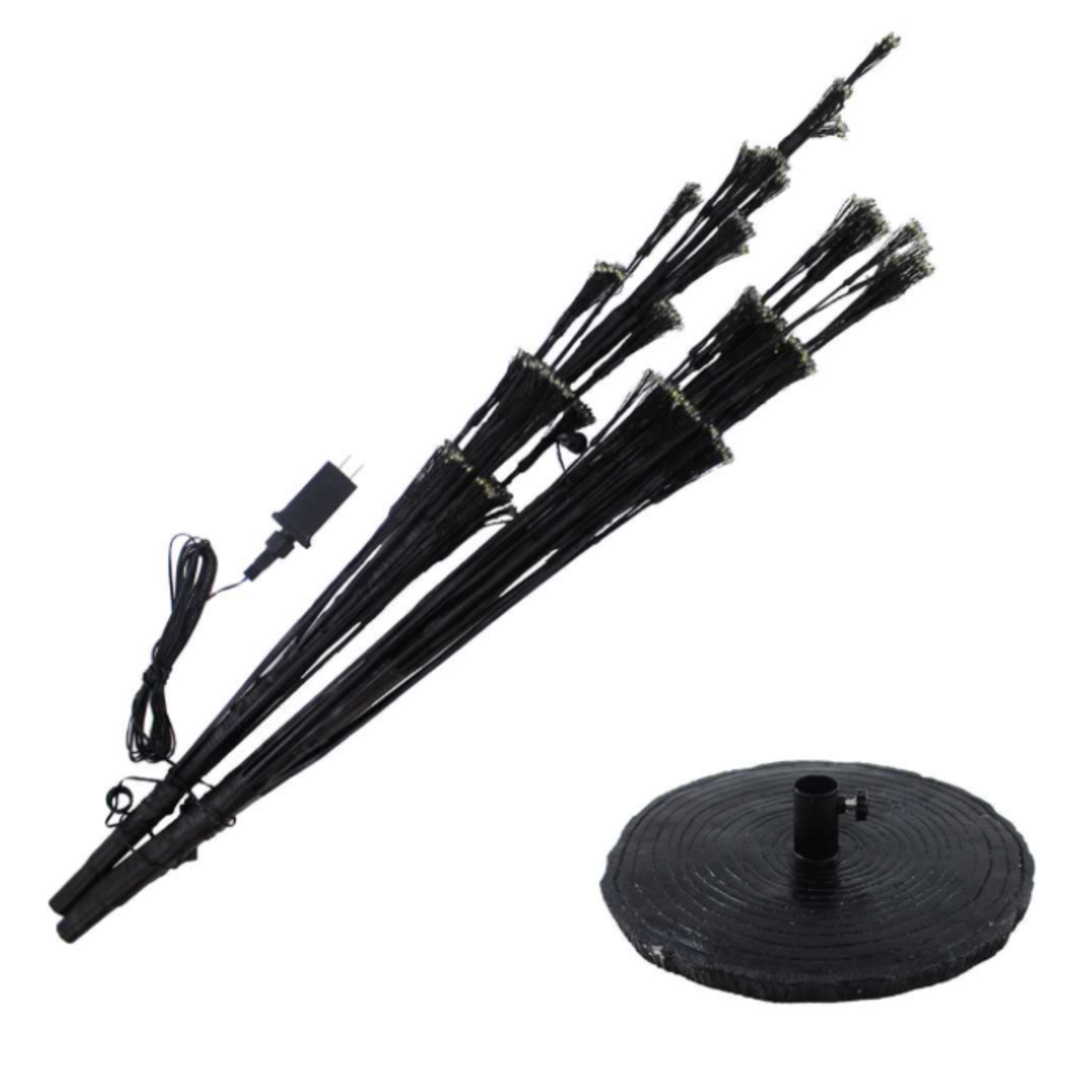 Splash 150cm 1500 Warm Dot LED Black Christmas Tree