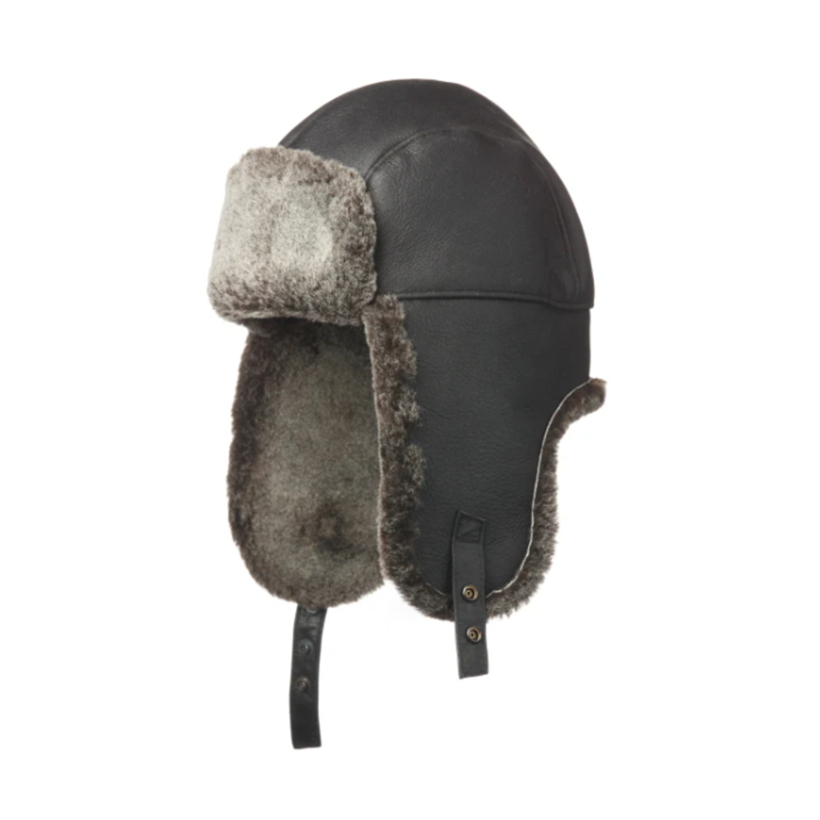 Crown Cap Crown Cap - Double-Face Frosted Shearling Aviator