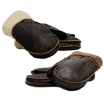 Crown Cap Shearling Mittens w/ Gusset