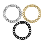 A.R.Z. Steel 10.5mm Cuban Link Bracelet