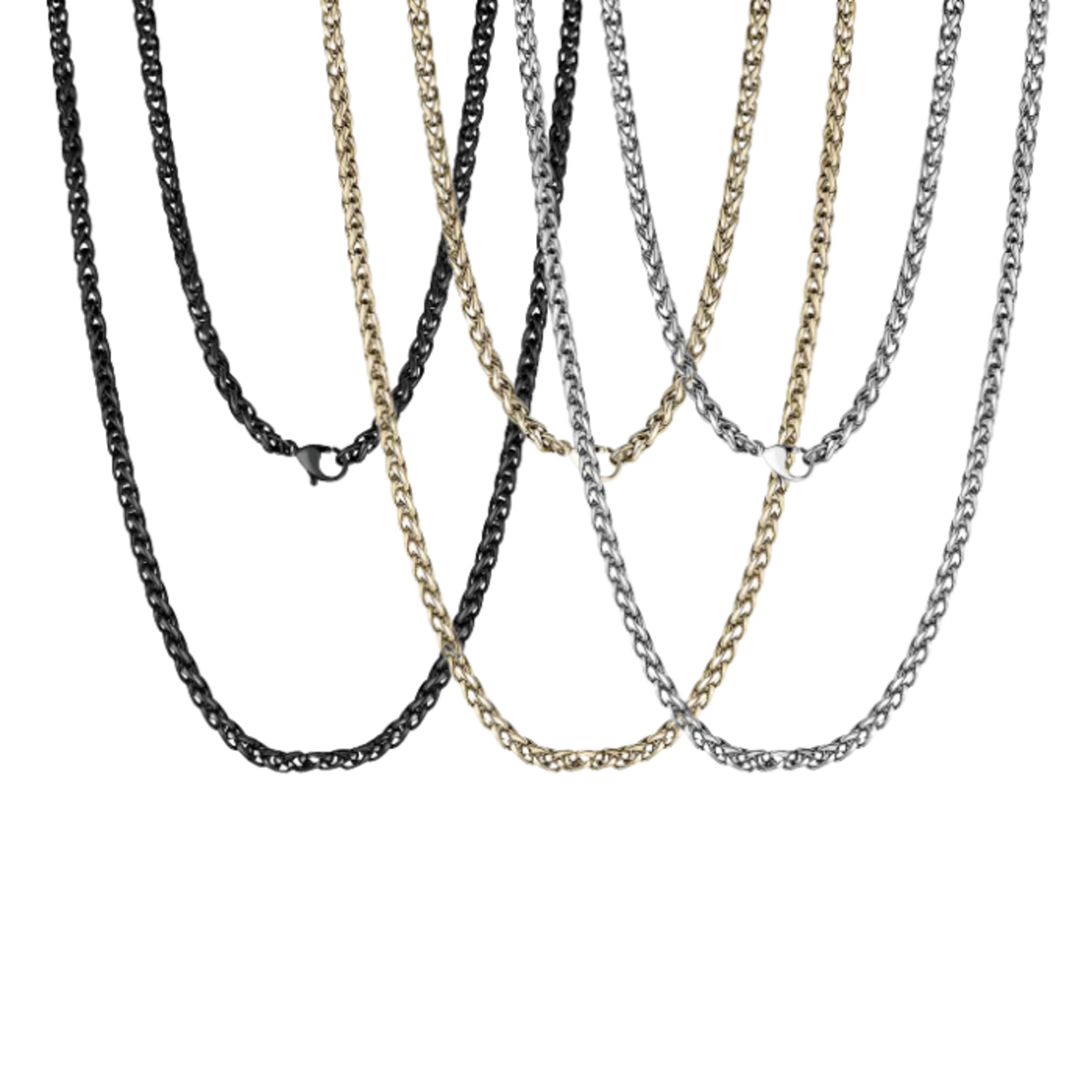 A.R.Z. Steel ARZ Steel - 4mm Franco Link Necklace 20"