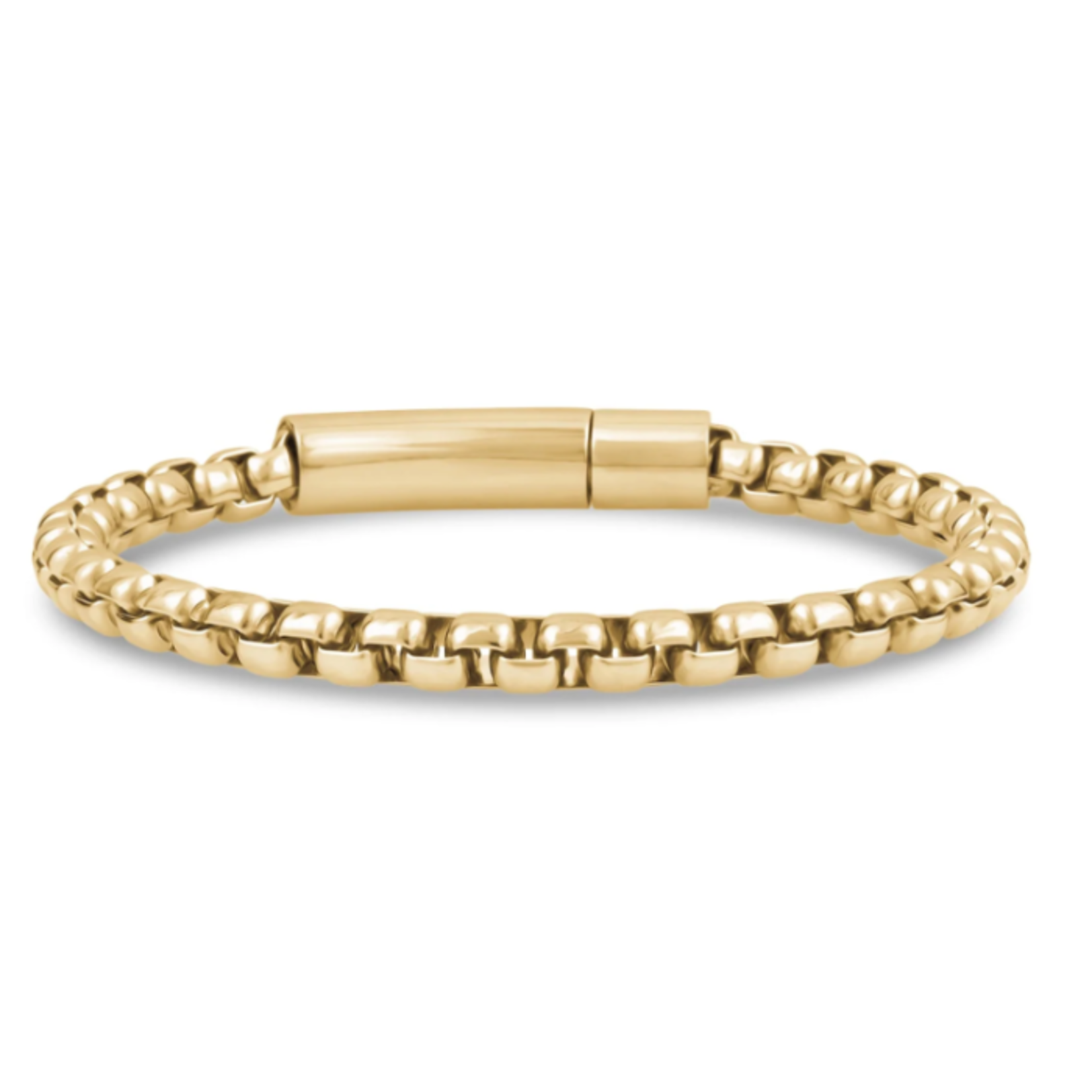 A.R.Z. Steel ARZ Steel - 5mm Round Box Link Bracelet 8"